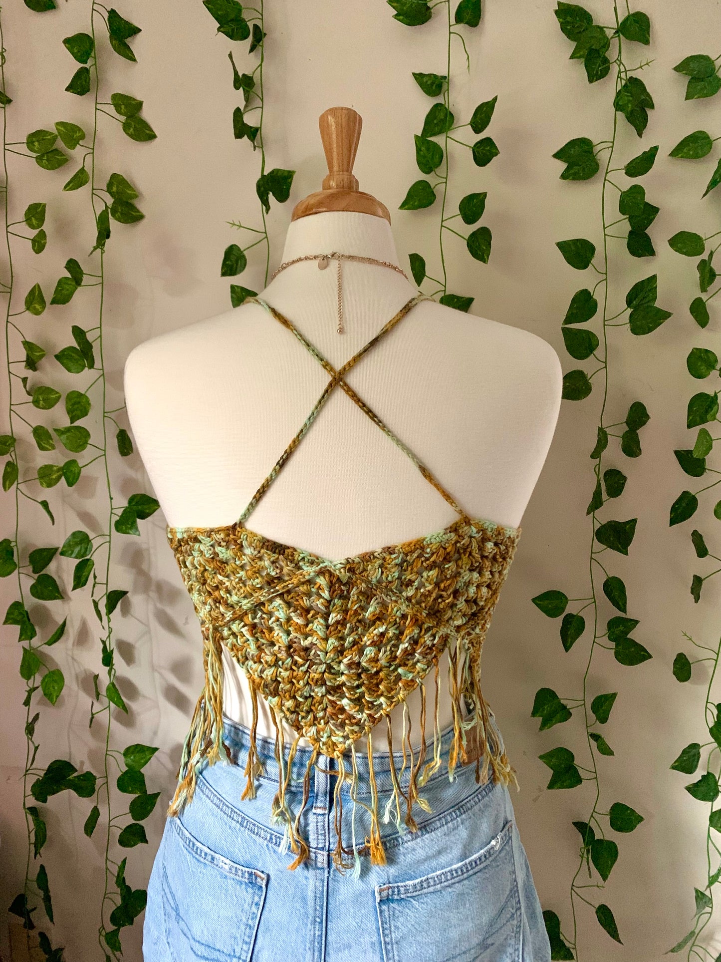Summer Sunset Collection: Mossy Boho Crochet Top