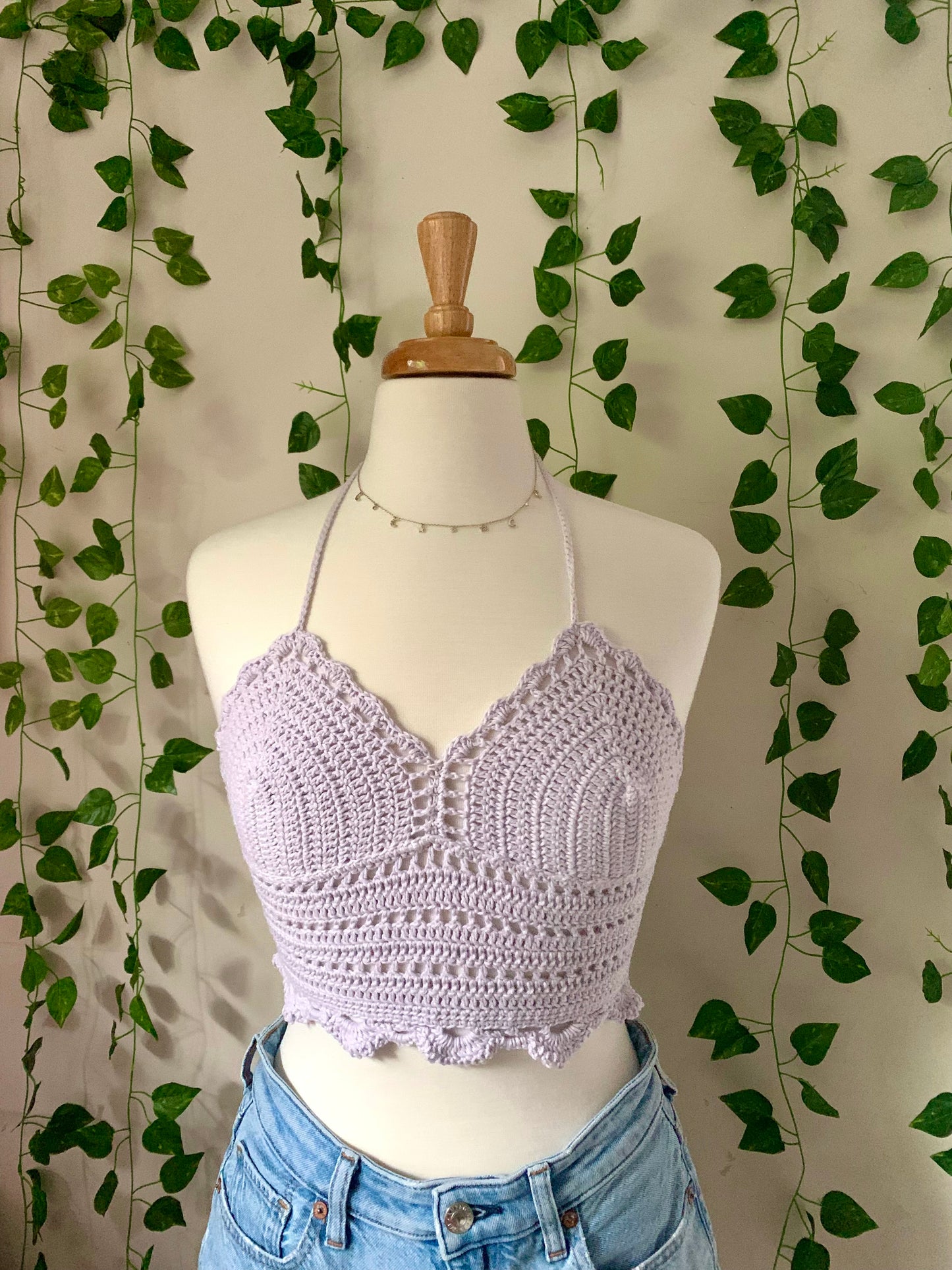 Summer Sunset Collection: Romantic Lavender Dreams Crochet Top
