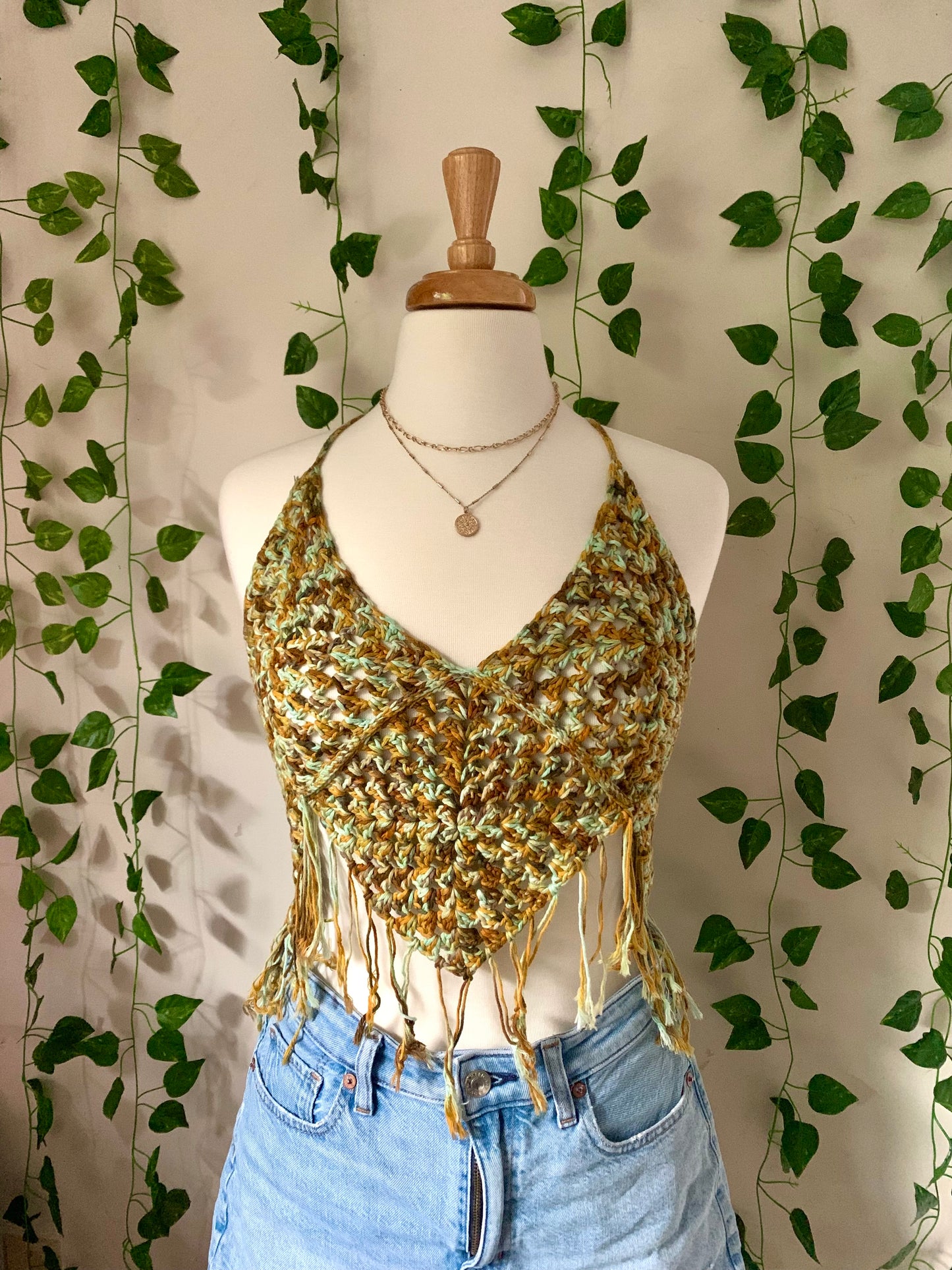 Summer Sunset Collection: Mossy Boho Crochet Top
