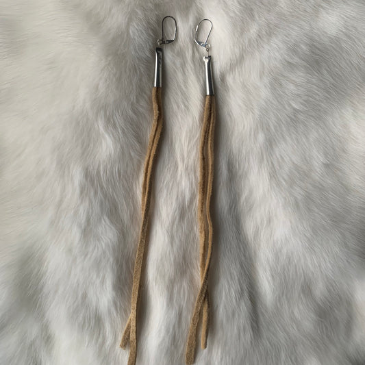 Smoked Moose Hide Earrings